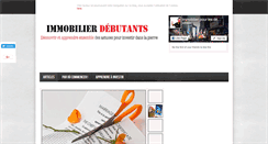 Desktop Screenshot of immobilier-pour-les-debutants.com